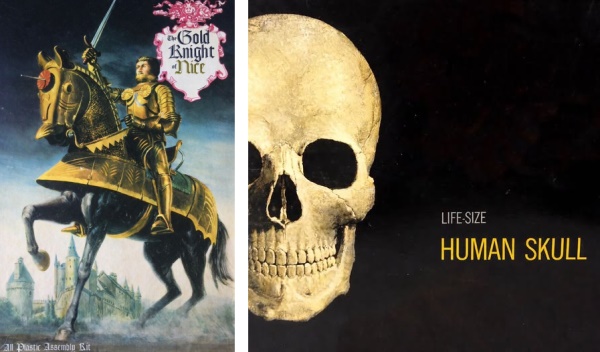 Gold Knight and Human Skull box covers